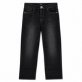 Dark Washed Black Straight Fit Denim Jeans