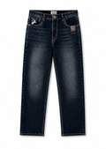 Washed Black Straight Fit Denim Jeans