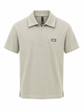 Men’s Premium Zip Polo T-Shirt – Minimal Style