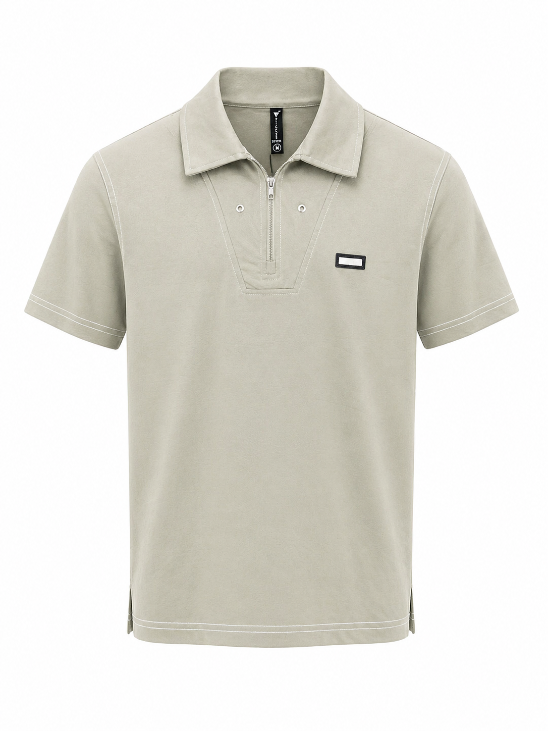 Men’s Premium Zip Polo T-Shirt – Minimal Style