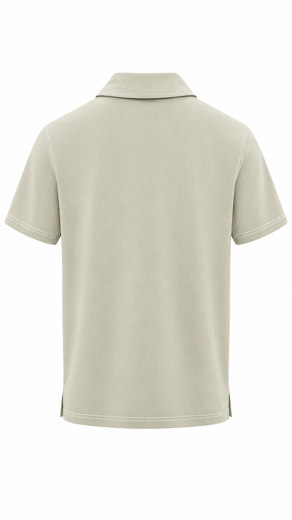 Men’s Premium Zip Polo T-Shirt – Minimal Style