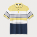 Men’s Premium Striped Polo T-Shirt – Color Block Style