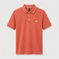 Men’s Solid Orange Polo T-Shirt – Premium Casual Fit