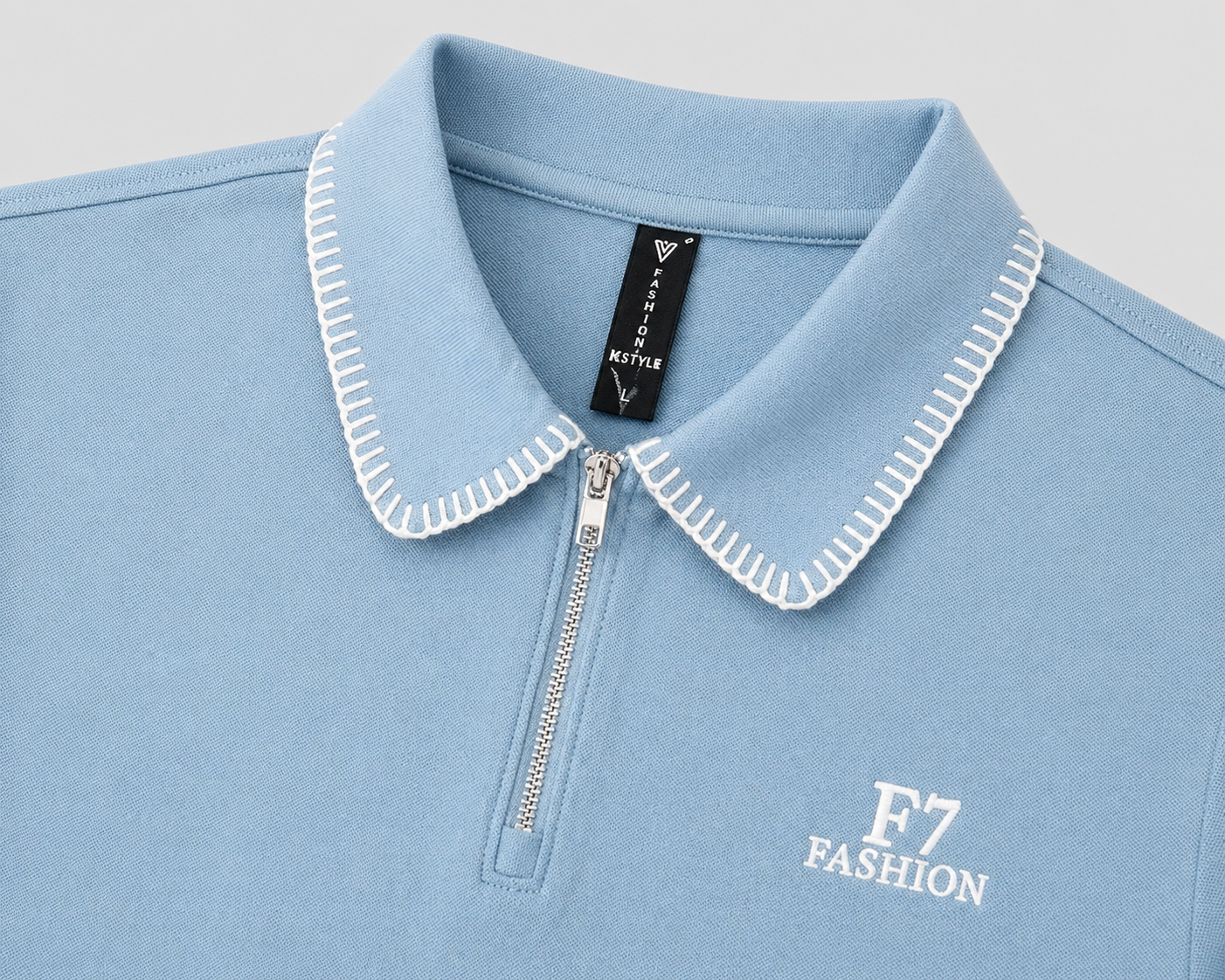 Premium Polo Shirt with Zip Neck