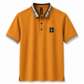 Signature Contrast Collar Polo – Sunset Orange Edition