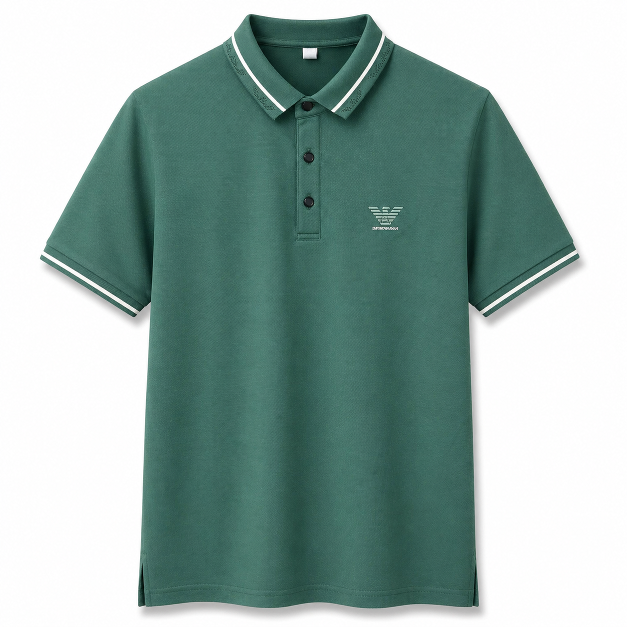 Elite Minimal Logo Polo – Forest Green Edition
