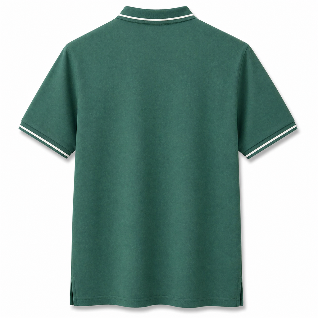 Elite Minimal Logo Polo – Forest Green Edition