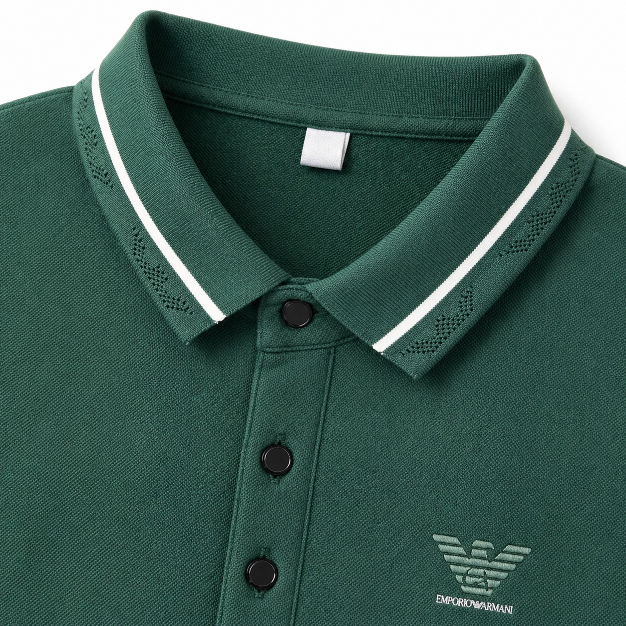 Elite Minimal Logo Polo – Forest Green Edition