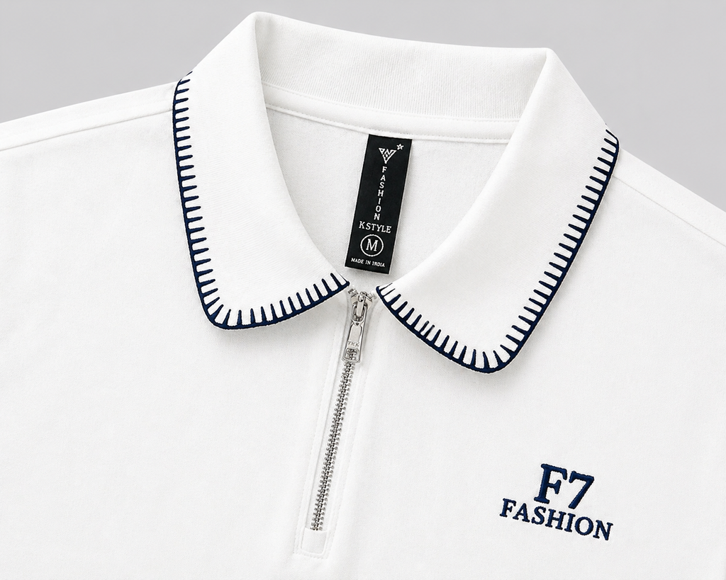 Premium Polo Shirt with Zip Neck