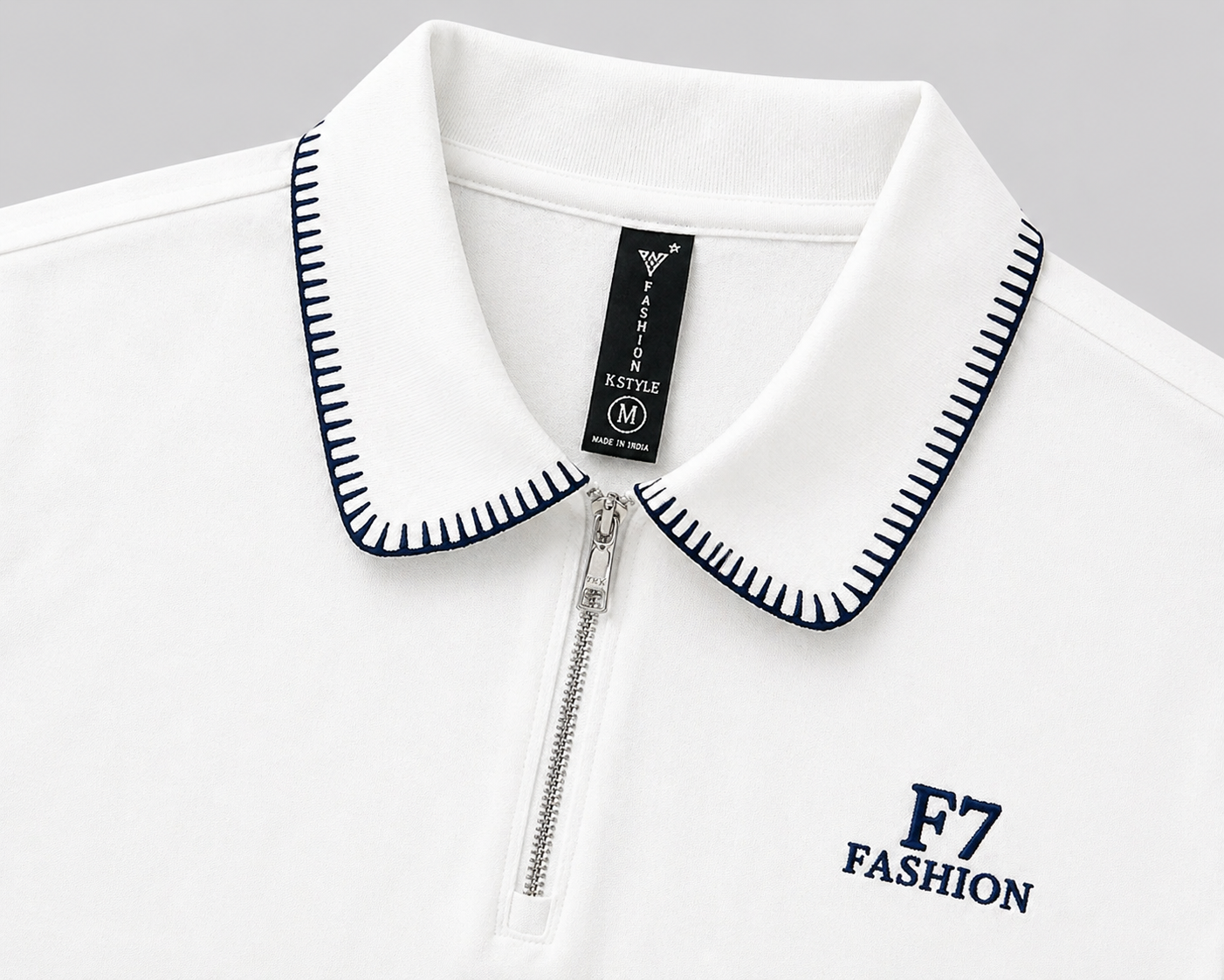 Premium Polo Shirt with Zip Neck