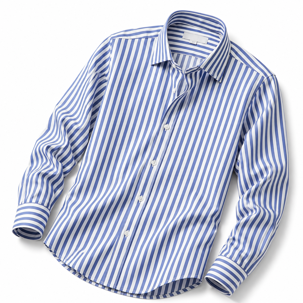 Tailor-made Navy Blue Stripe Longsleeve Shirt A-Grade 103 for Perfect Fit and Style