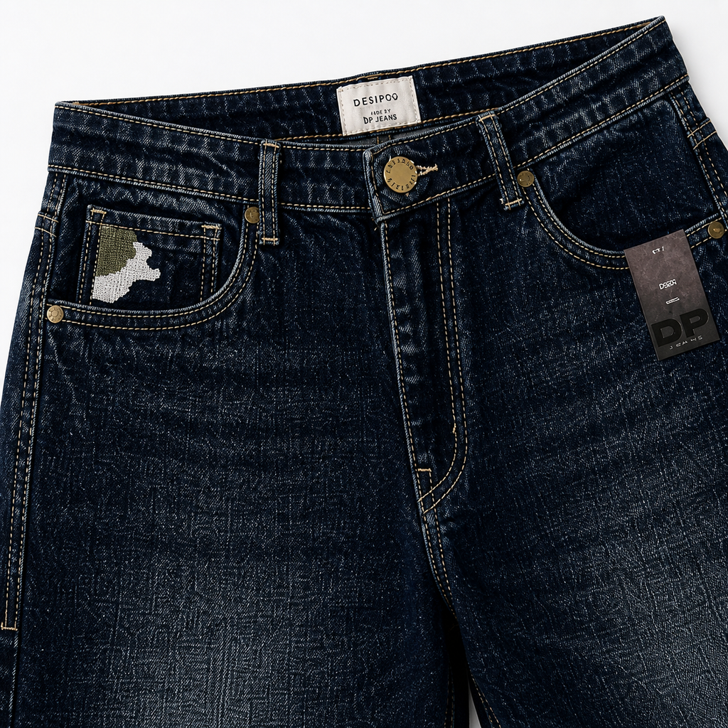 Washed Black Straight Fit Denim Jeans