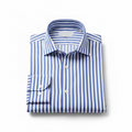 Tailor-made Navy Blue Stripe Longsleeve Shirt A-Grade 103 for Perfect Fit and Style