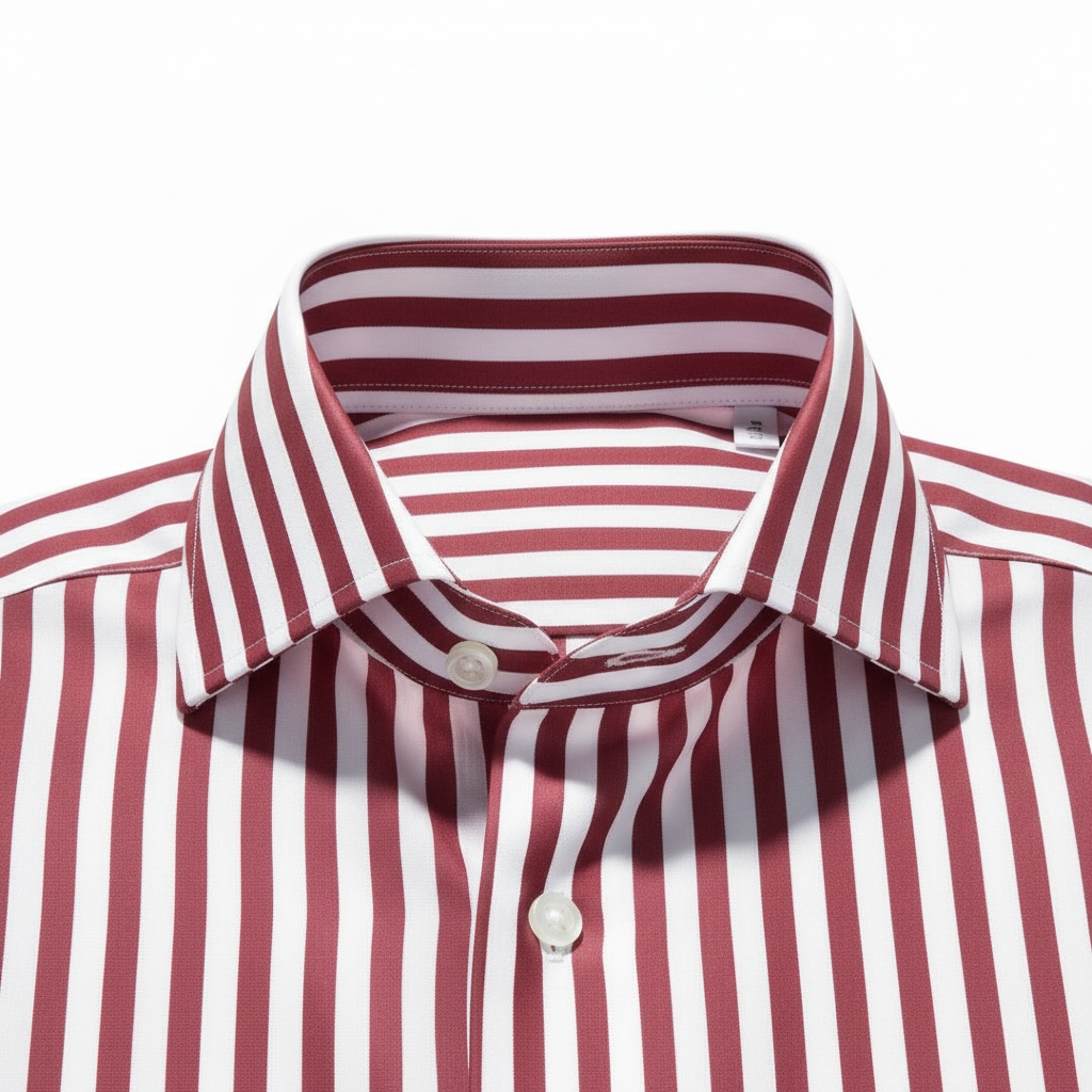 Tailor-made Striped Shirt in Red - A-Grade 104 Quality for Ultimate Comfort and Style